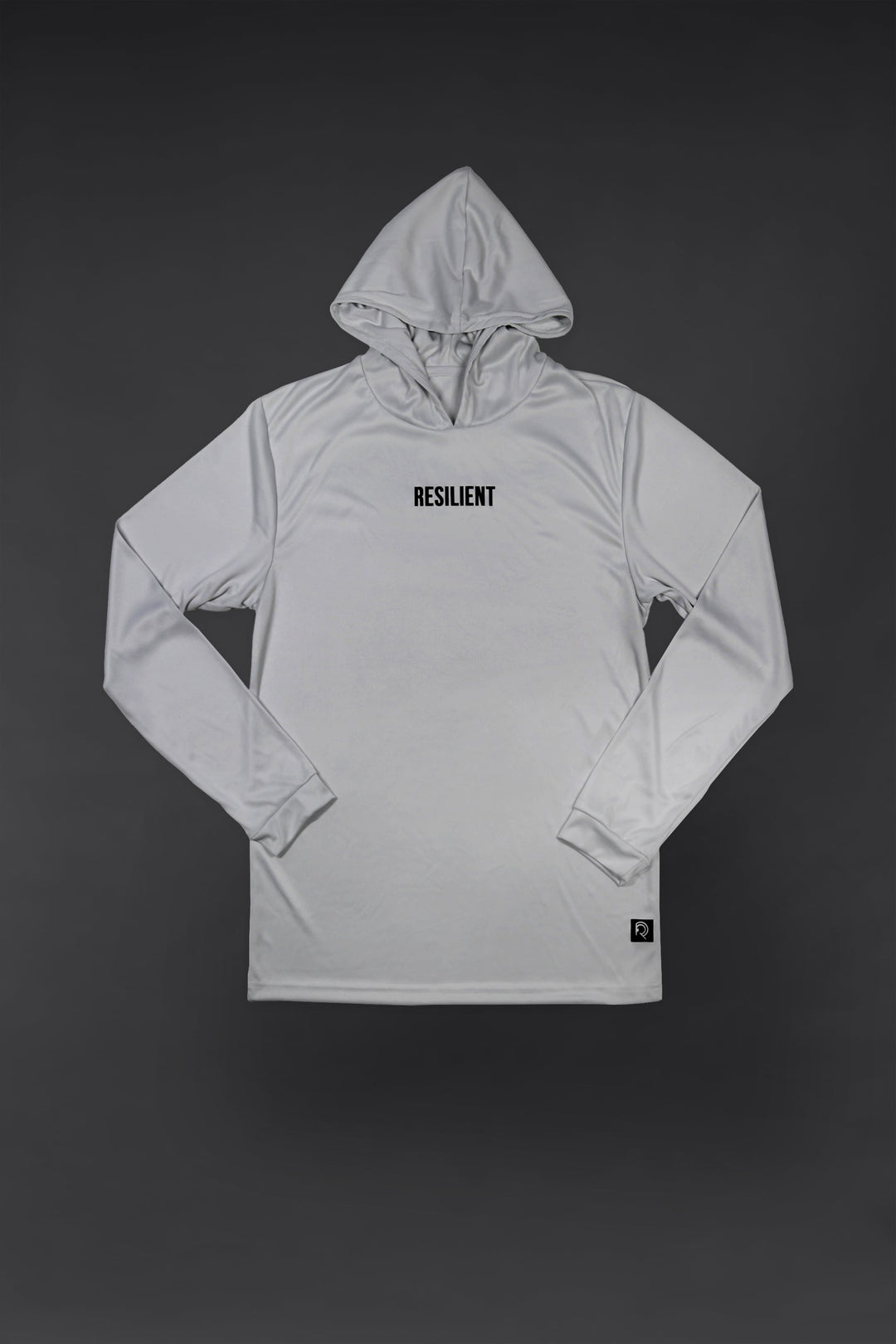 “RESILIENT" Dry Fit Hooded Long Sleeve T-Shirt