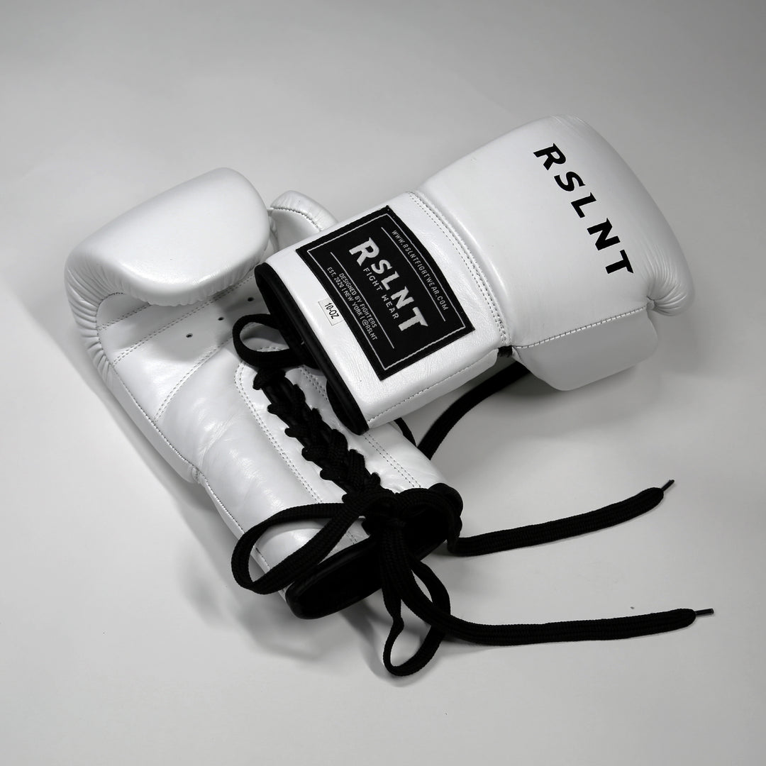 "RSLNT" Premium Lace Up Leather Gloves