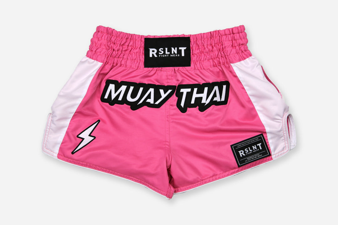 "Pink Lightning" Muay Thai Shorts