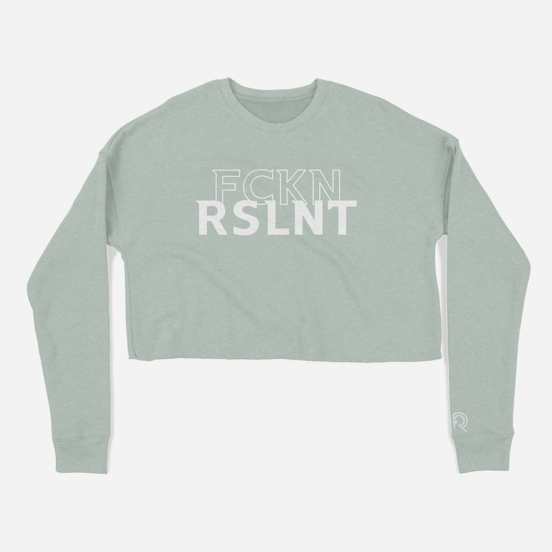 FCKN RSLNT Cropped Crewneck Warmup Sweater – RSLNT Fight Wear