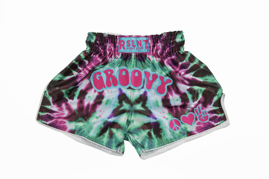 Groovy: Muay Thai Dye Shorts (Dark)