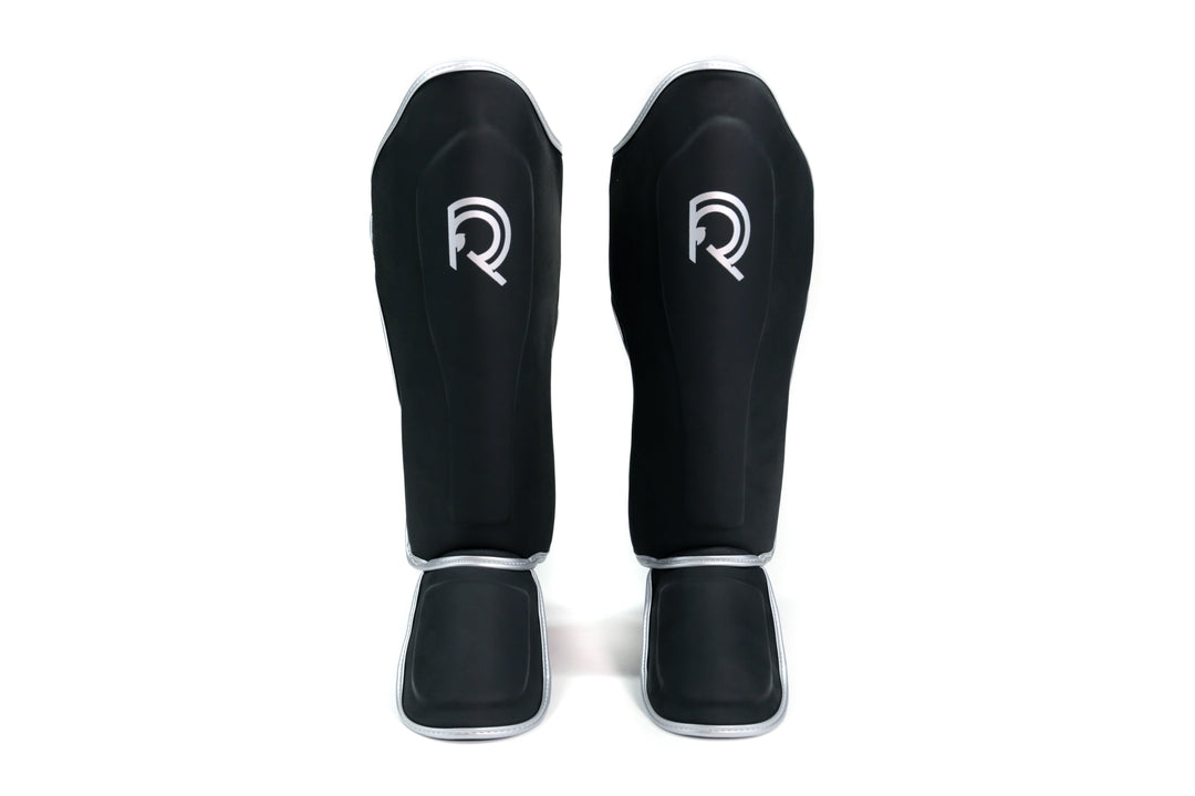 Shin Guards (Matte Black / Silver)