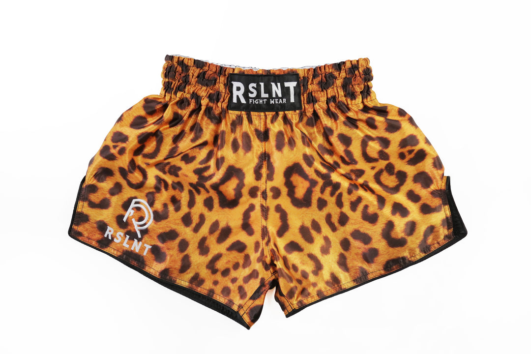 Cheetah Print Muay Thai Shorts