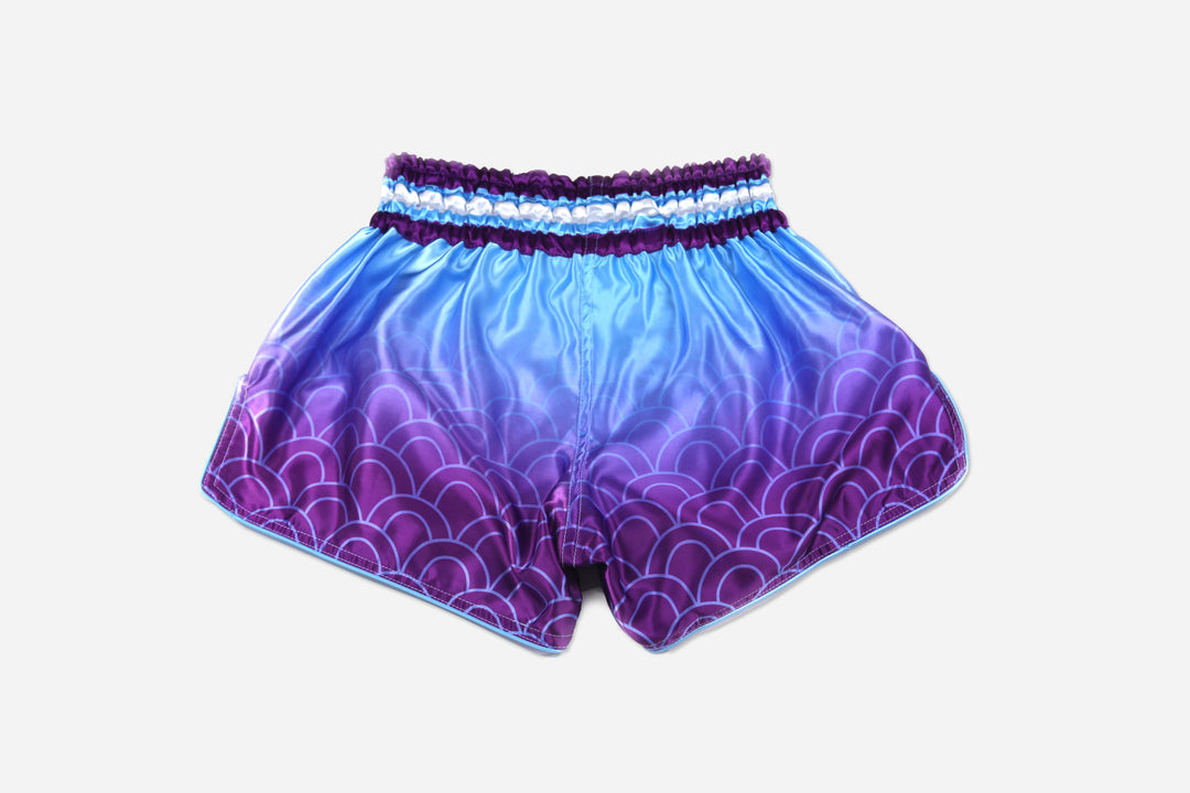 RSLNT x Ships Co Studio - Ombre Wave Shorts (Baby Blue/Purple)